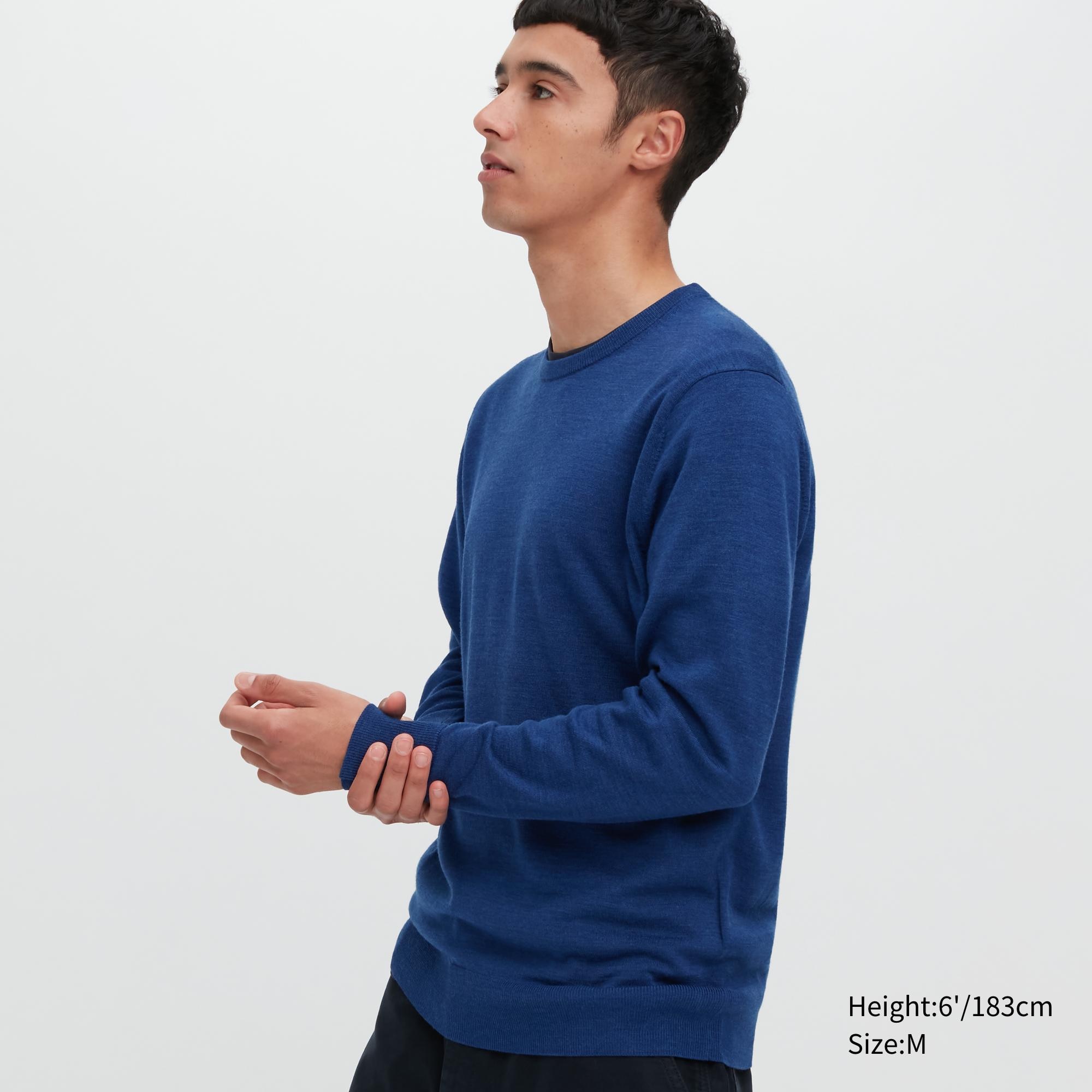 Джемпер мужской UNIQLO 450535COL65 синий 3XL (доставка из-за рубежа)