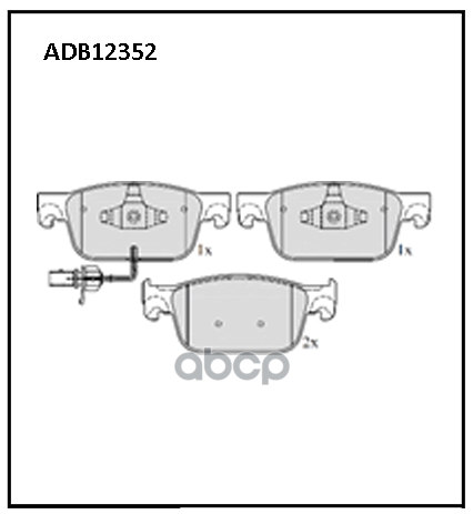 

Колодки Тормозные Audi A4/A5 1.4/2.0/3.0 05/15- ALLIED NIPPON арт. ADB12352