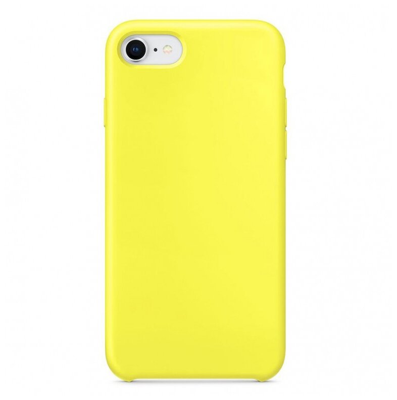 фото Силиконовый чехол silicone case для iphone 6 plus/6s plus, желтый