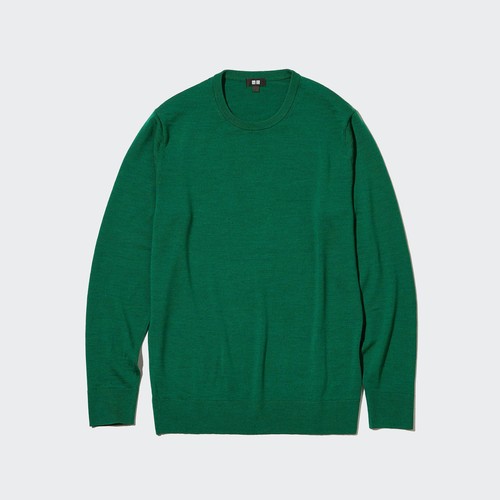 Джемпер мужской UNIQLO 450535COL55 зеленый L (доставка из-за рубежа)