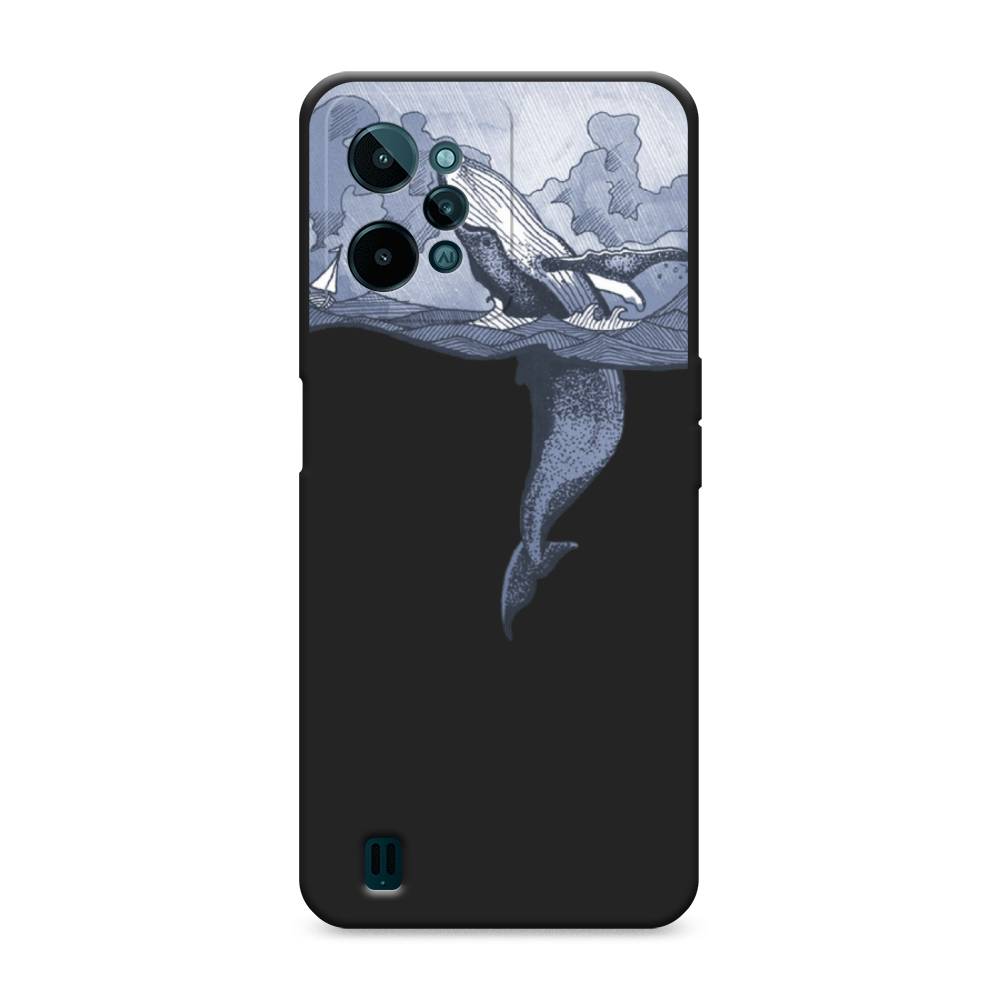 

Чехол Awog 259352-1 для Realme C31 "Два измерения", Голубой;черный;прозрачный, 259352-1