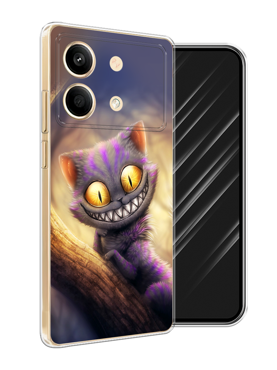 

Чехол Awog на Poco X6 Neo "Cheshire Cat", Фиолетовый;желтый, 321950-1