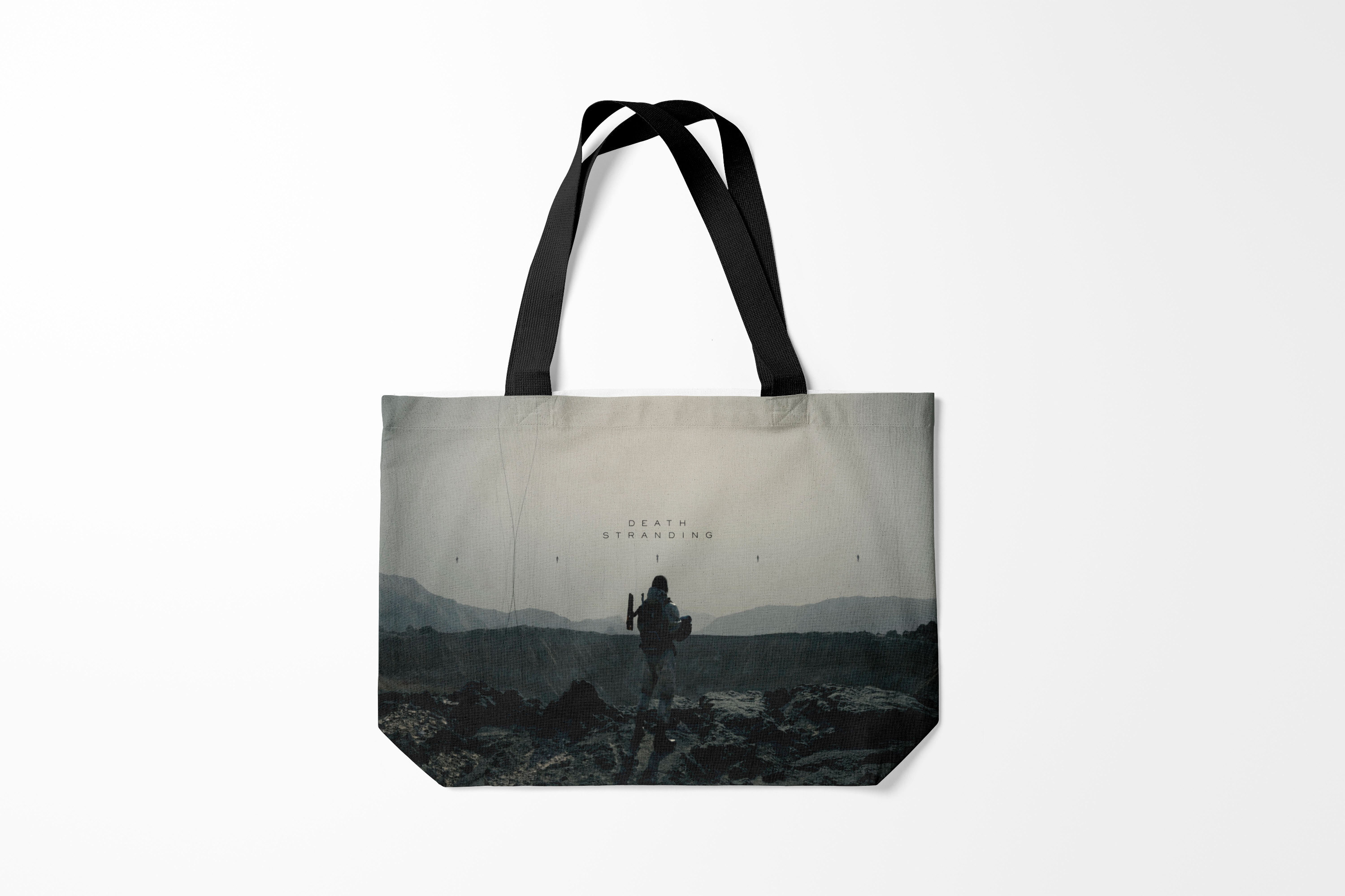 

Сумка шoппер унисекс Burnettie Death Stranding, черный; серый, Death Stranding