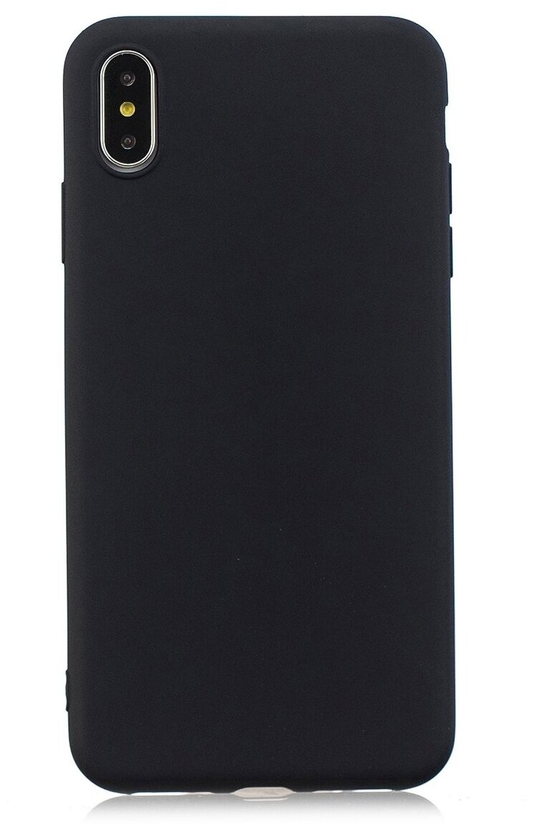 Силиконовый чехол Silicone Case для iPhone XS Max, черный