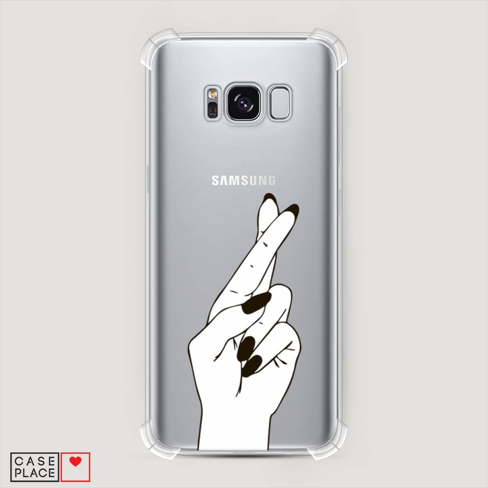 

Чехол Awog на Samsung Galaxy S8 "Пальцы графика", Серый, 24751-1