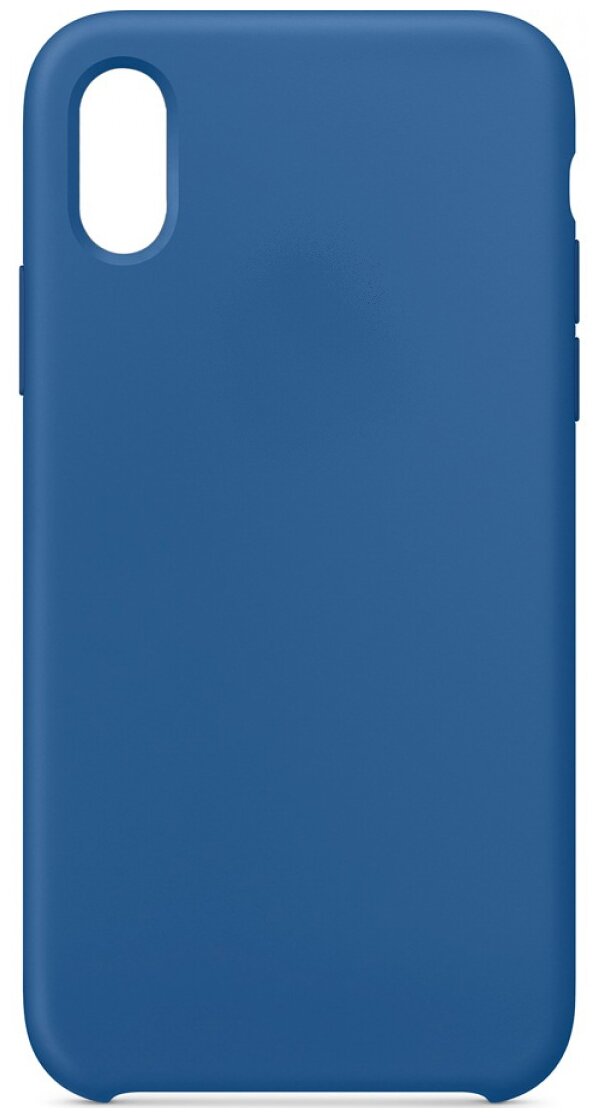фото Силиконовый чехол silicone case для iphone xr, синий
