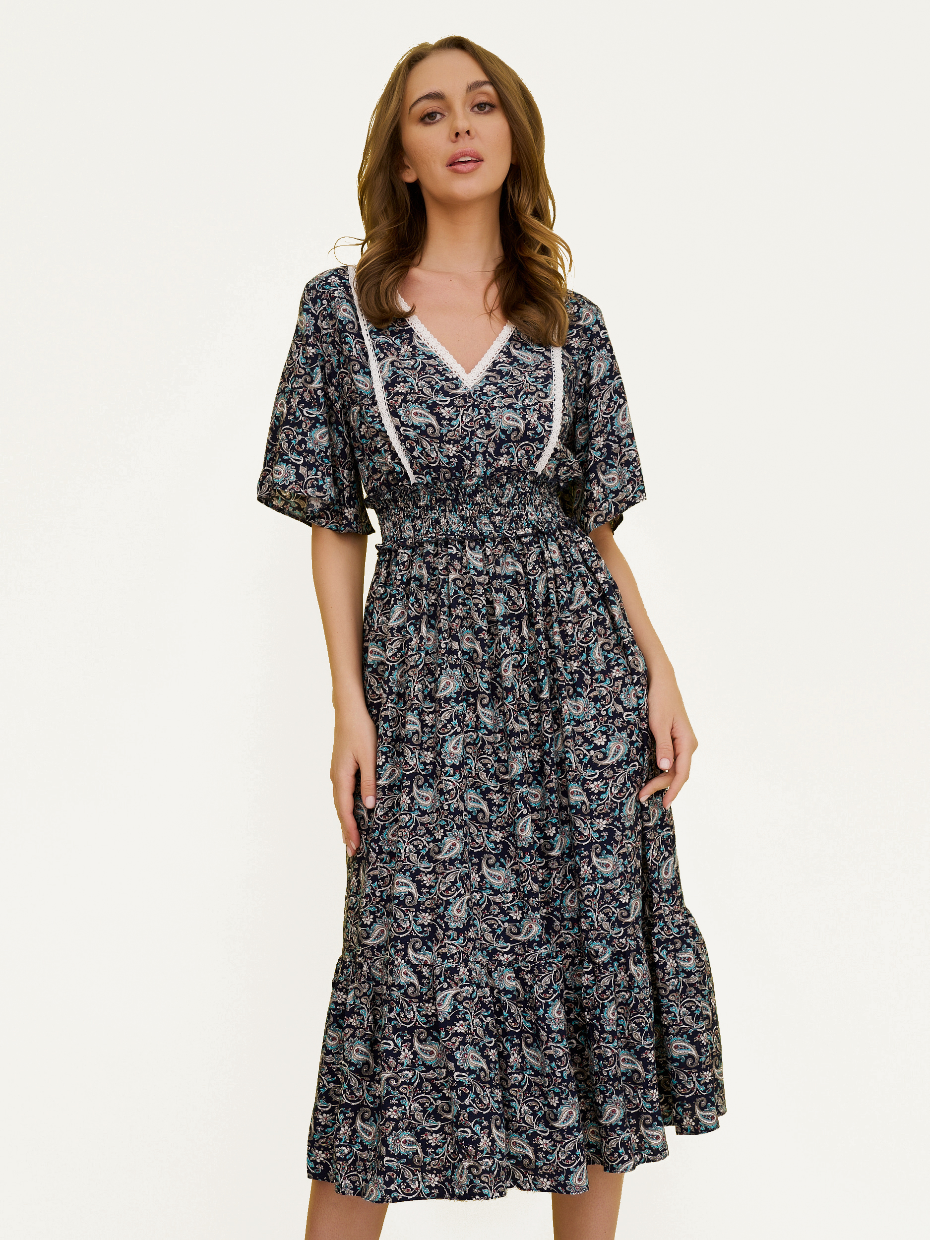 

Платье женское BrandStoff BS20106 синее 46 RU, BS20106