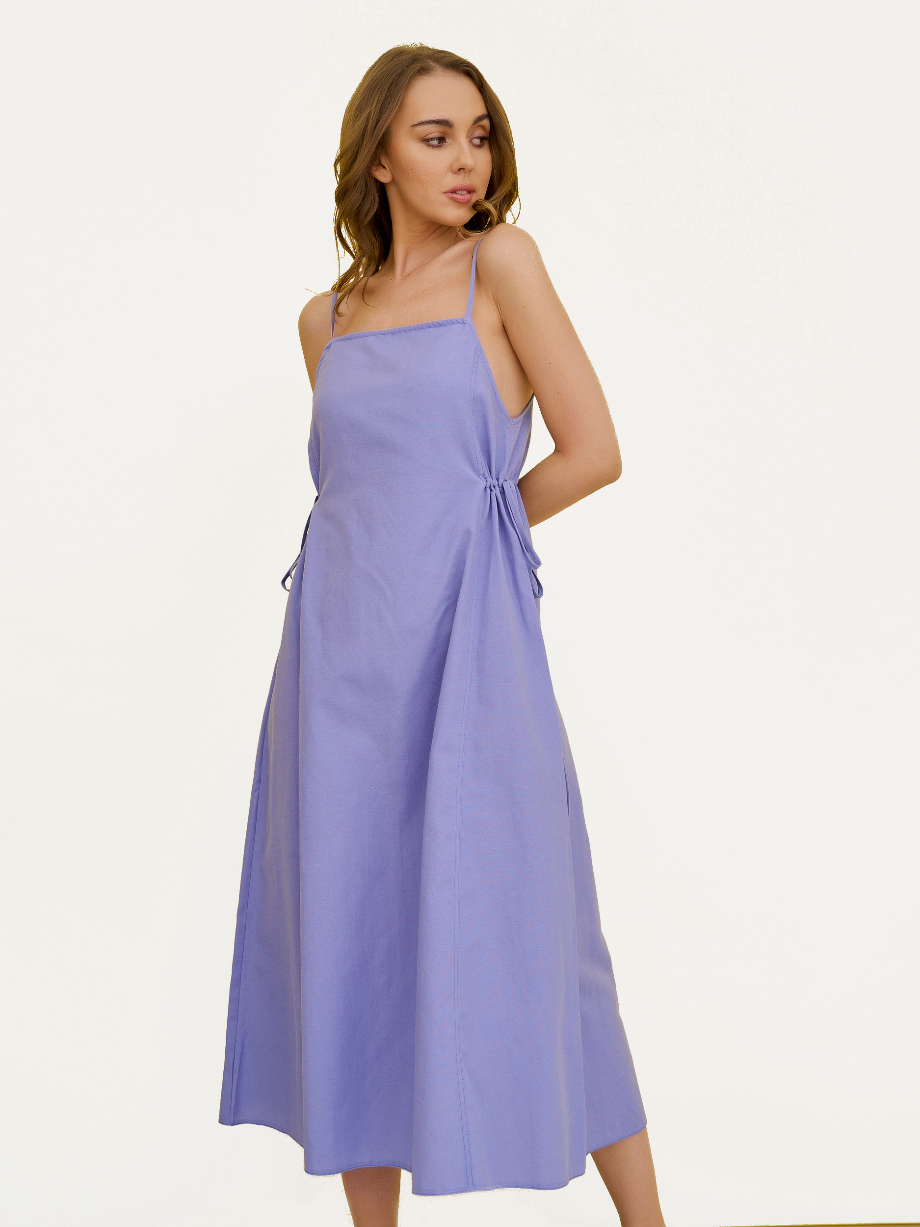 Платье женское Olya Stoff OS20105 голубое 42 RU