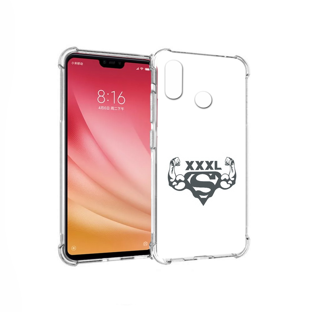 

Чехол MyPads Tocco для Xiaomi Mi 8 бодибилдинг супермен (PT110454.314.237), Прозрачный, Tocco