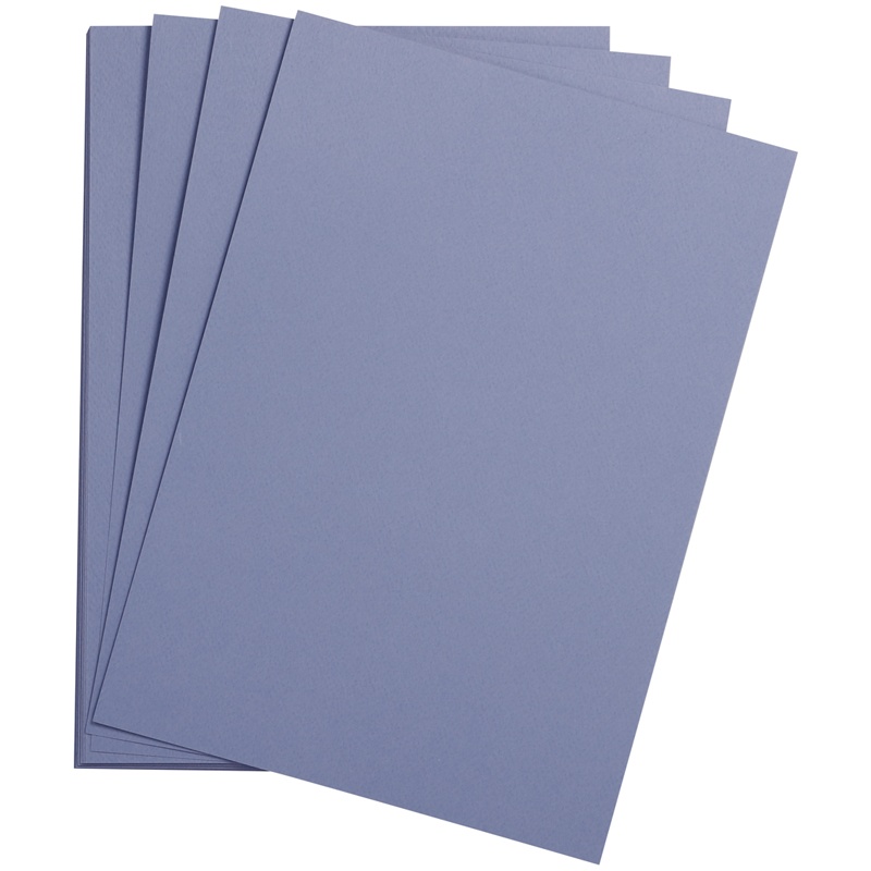 Цветная бумага Clairefontaine 500х650 мм, Etival color, 24 л лавандаво-синяя, хлопок