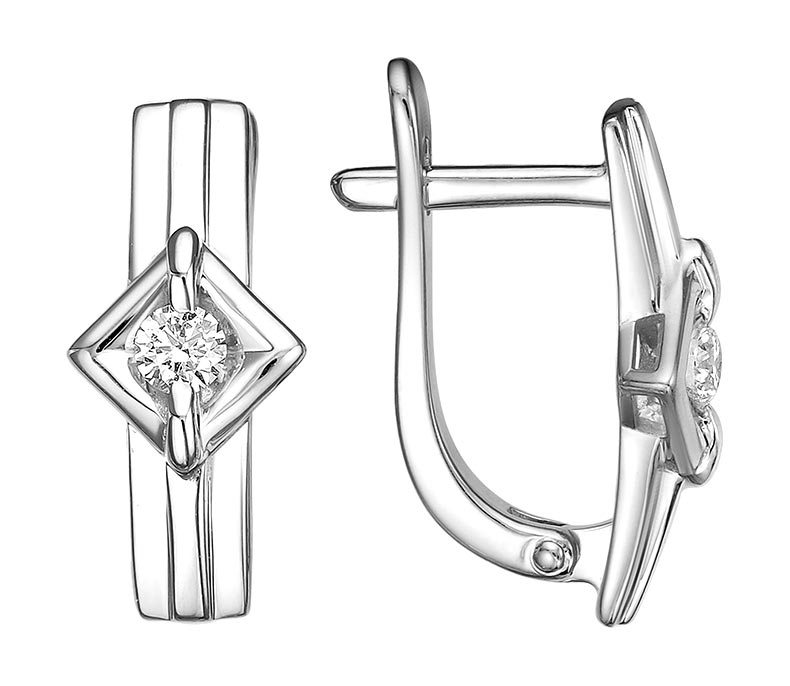 

Серьги из белого золота с бриллиантом Vesna jewelry 21632-251-00-00, 21632-251-00-00