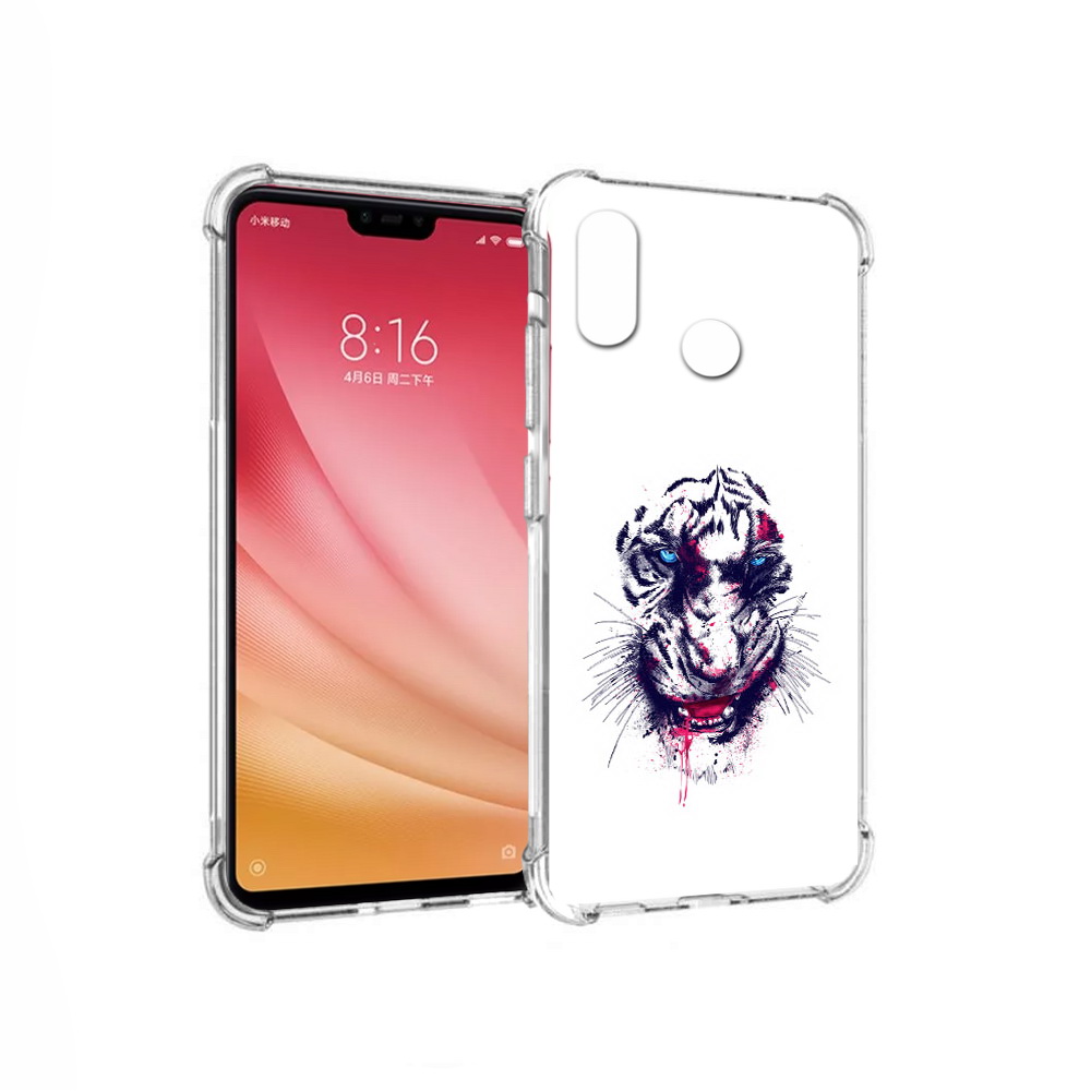 

Чехол MyPads Tocco для Xiaomi Mi 8 безумный тигр (PT110454.314.228), Прозрачный, Tocco