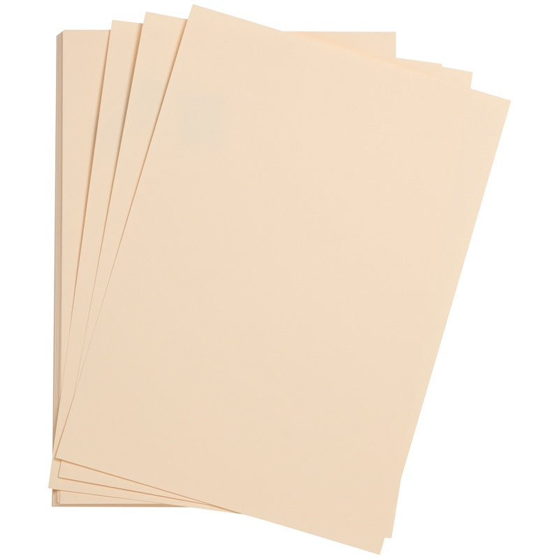 Цветная бумага Clairefontaine 500х650 мм, Etival color, 24 л, 160 г/м2, лимонная, хлопок