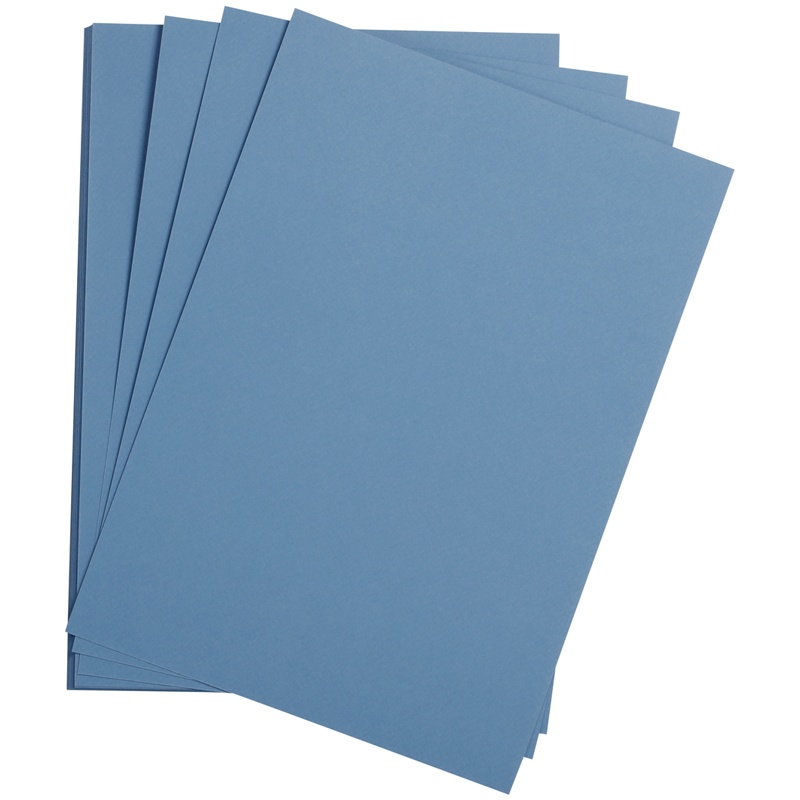 Цветная бумага Clairefontaine 500х650 мм, Etival color, 24 л королевский синий, хлопок