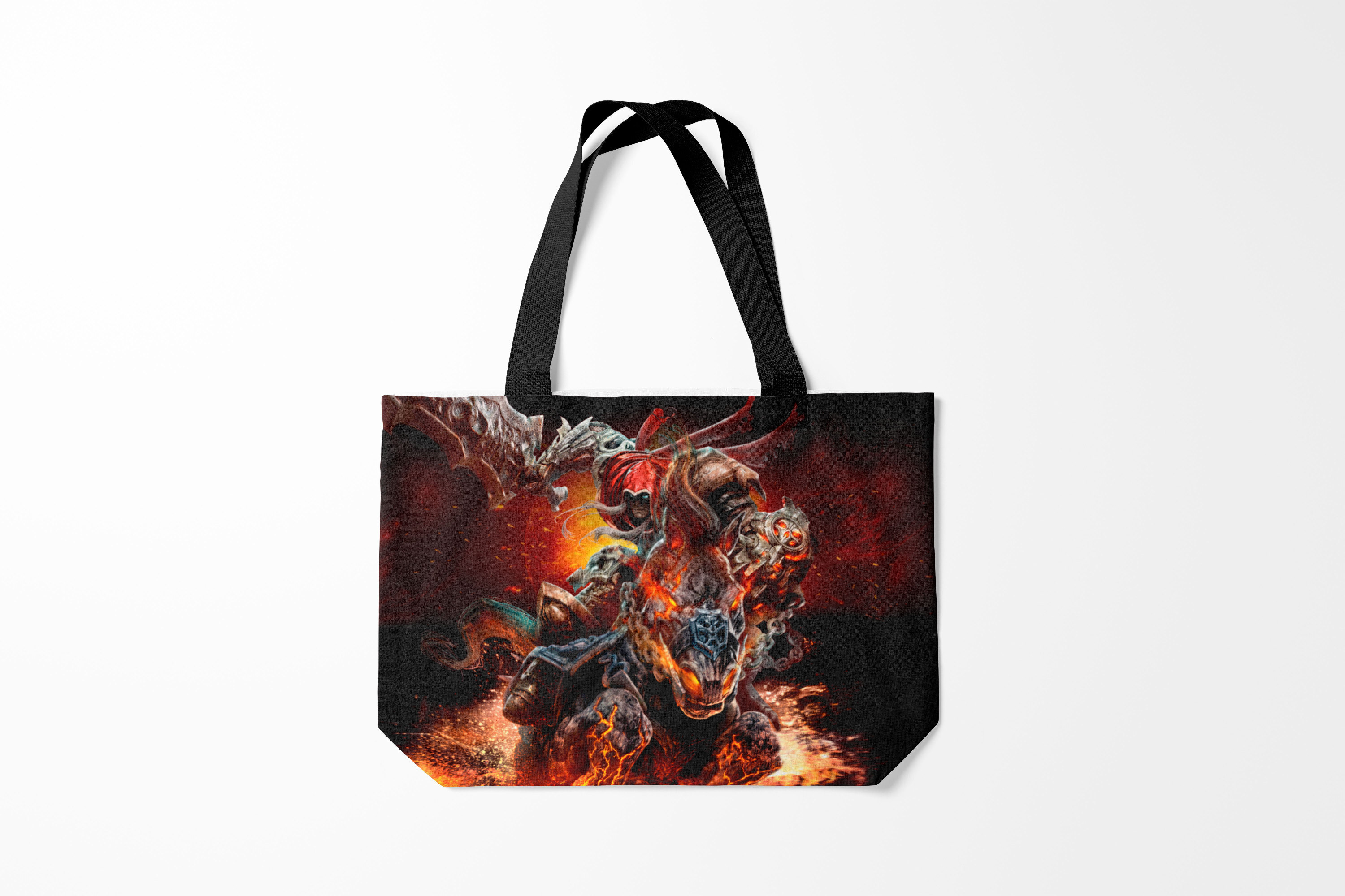 

Сумка шoппер унисекс Burnettie Darksiders, черный; желтый, Darksiders