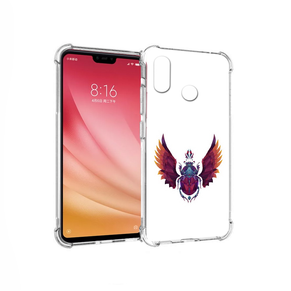 

Чехол MyPads Tocco для Xiaomi Mi 8 алмазный скоробей (PT110454.314.219), Прозрачный, Tocco