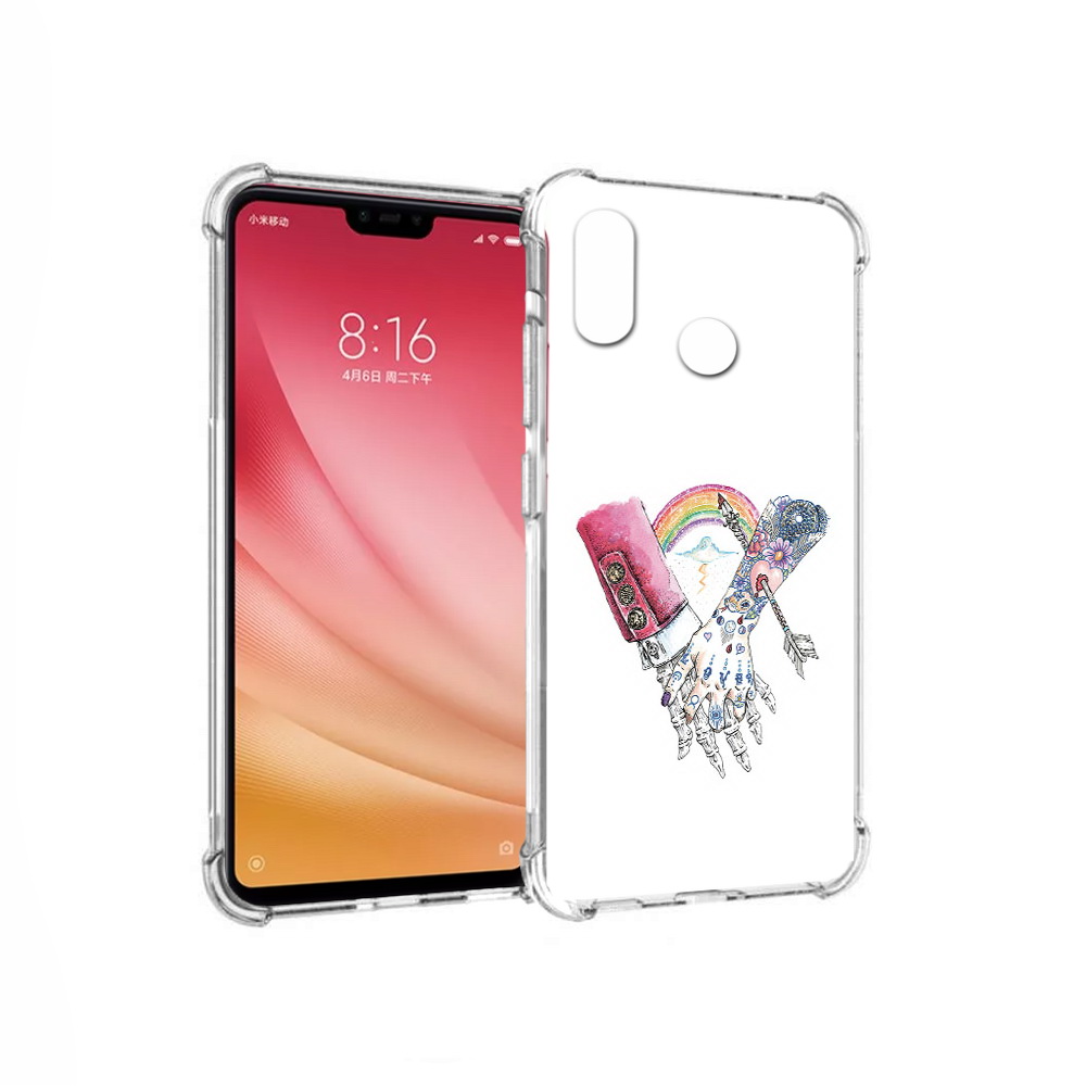 

Чехол MyPads Tocco для Xiaomi Mi 8 абстракция руки в татуировках (PT110454.314.212), Прозрачный, Tocco