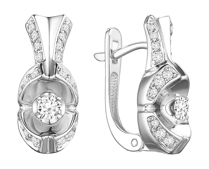 

Серьги из белого золота с бриллиантом Bellissima Tentazione S/310-220, S/310-220