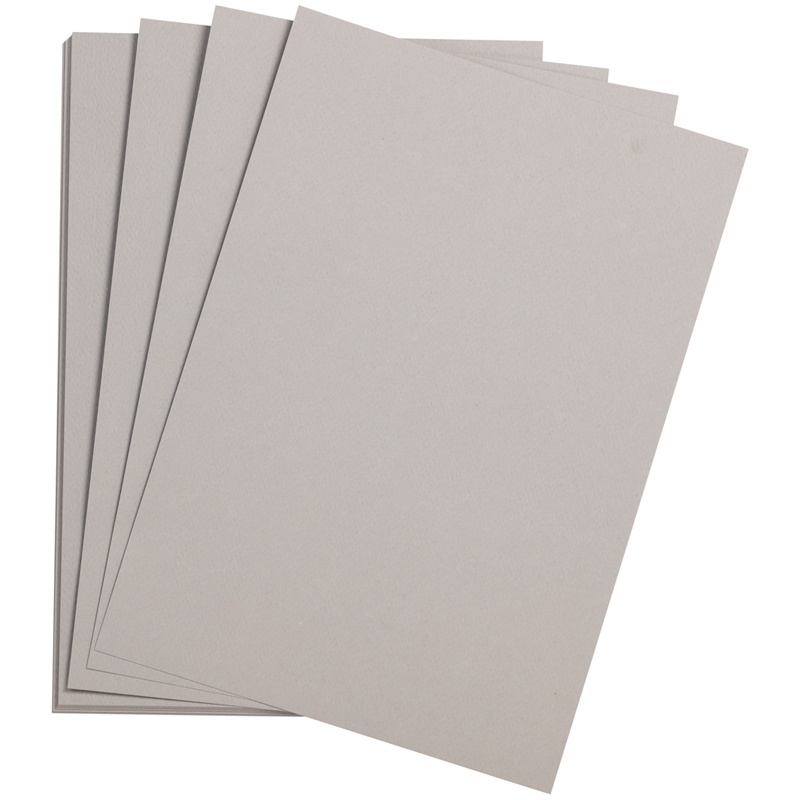 Цветная бумага Clairefontaine 500х650 мм, Etival color, 24 л серый, легкое зерно, хлопок