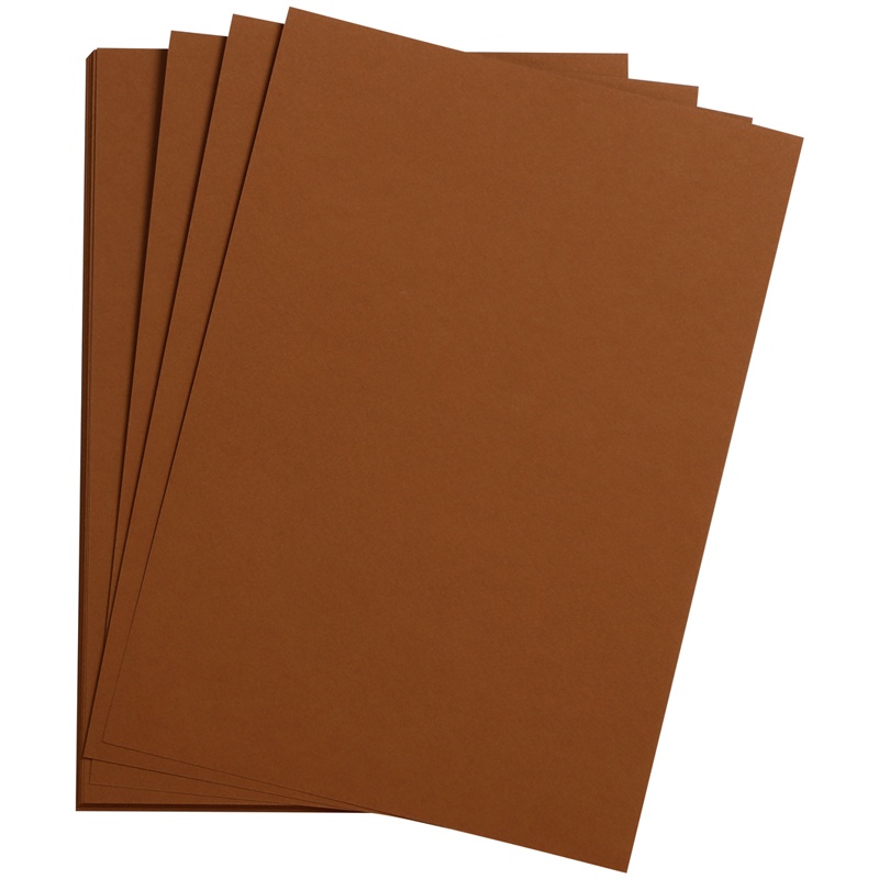 Цветная бумага Clairefontaine 500х650 мм, Etival color, 24 л, 160г/м2, коричневая, хлопок