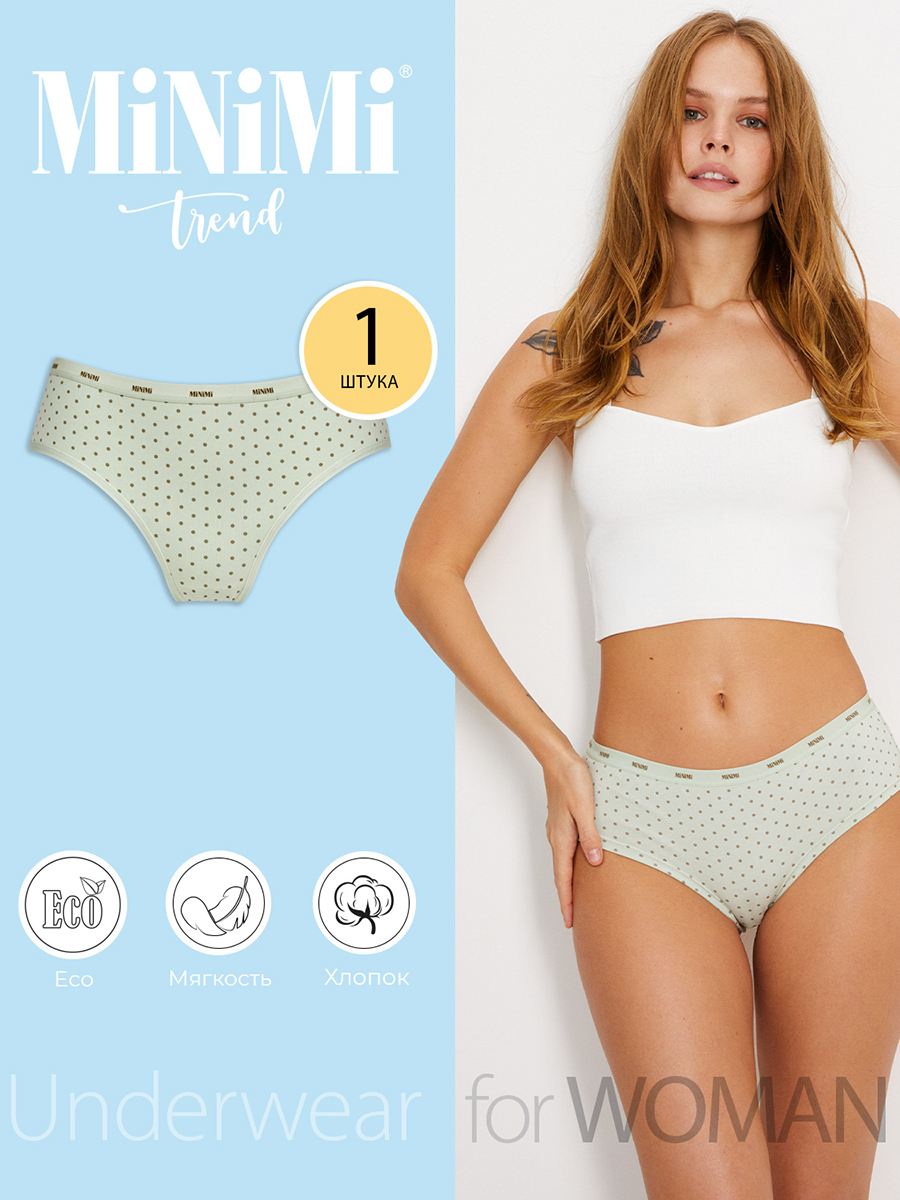 Трусы женские Minimi MT Pois 231 panty зеленые 50 RU