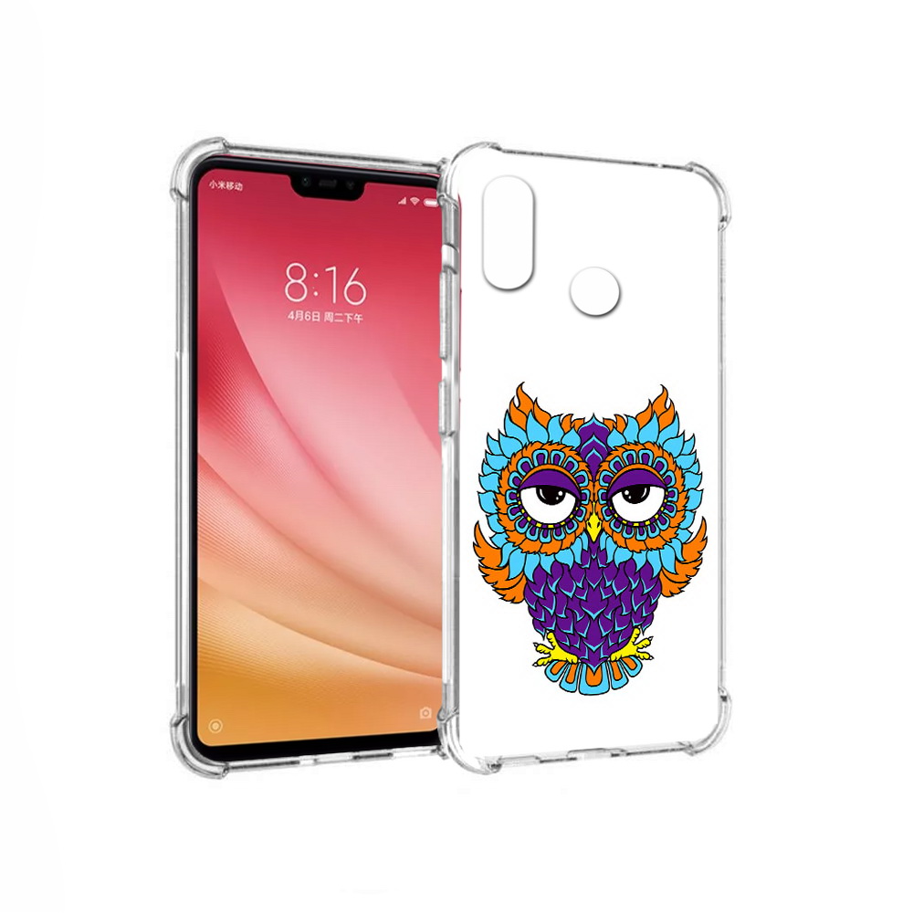 

Чехол MyPads Tocco для Xiaomi Mi 8 Цветная сова (PT110454.314.198), Прозрачный, Tocco
