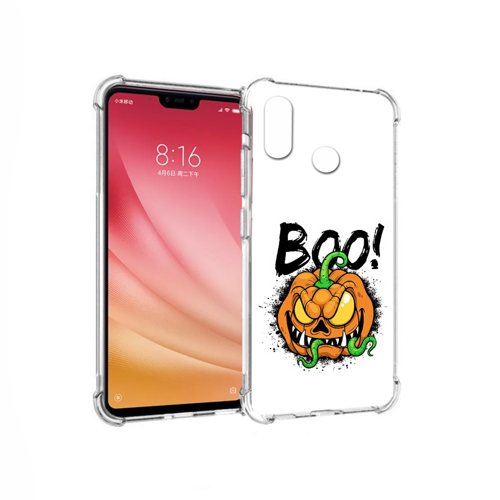 

Чехол MyPads Tocco для Xiaomi Mi 8 Хэллоуин бу (PT110454.314.193), Прозрачный, Tocco