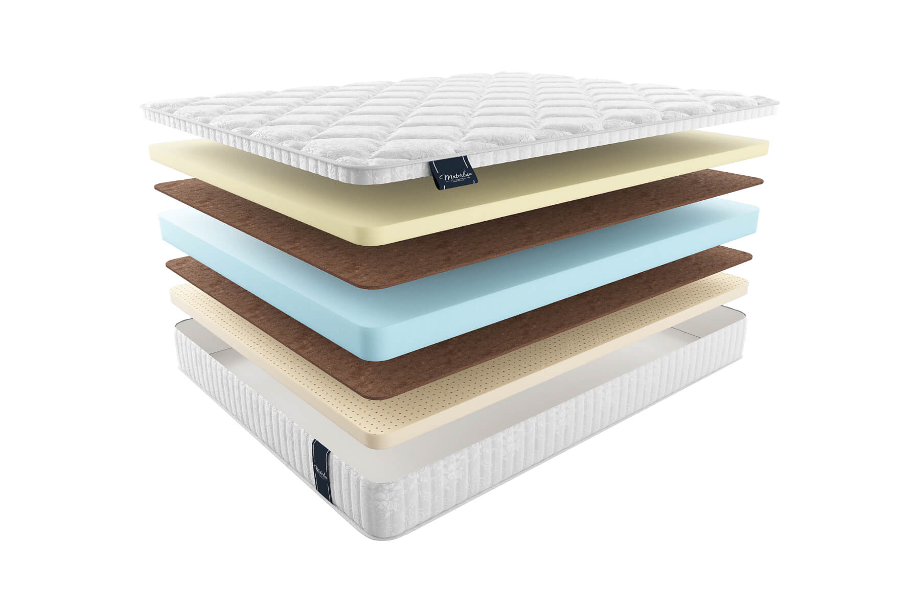 

Матрас MaterLux Rossano 140X190, Белый;серый, ROSSANO