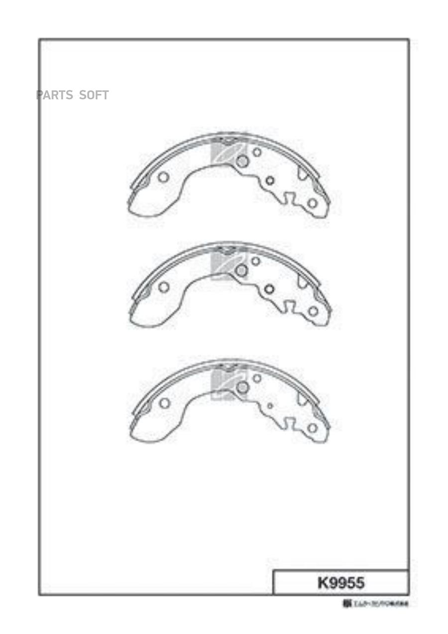 

Тормозные колодки Kashiyama задние барабанные k9955