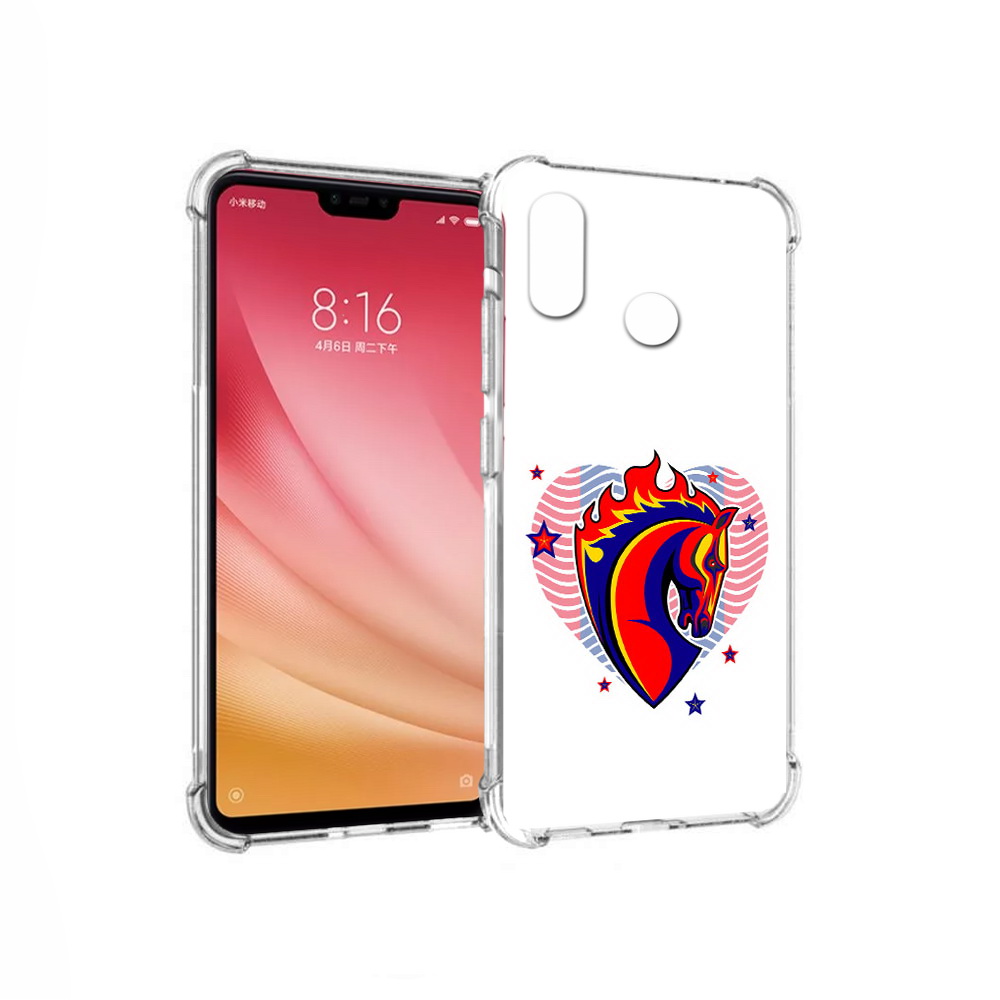 

Чехол MyPads Tocco для Xiaomi Mi 8 ФК ЦСЛ Лошадь (PT110454.314.180), Прозрачный, Tocco