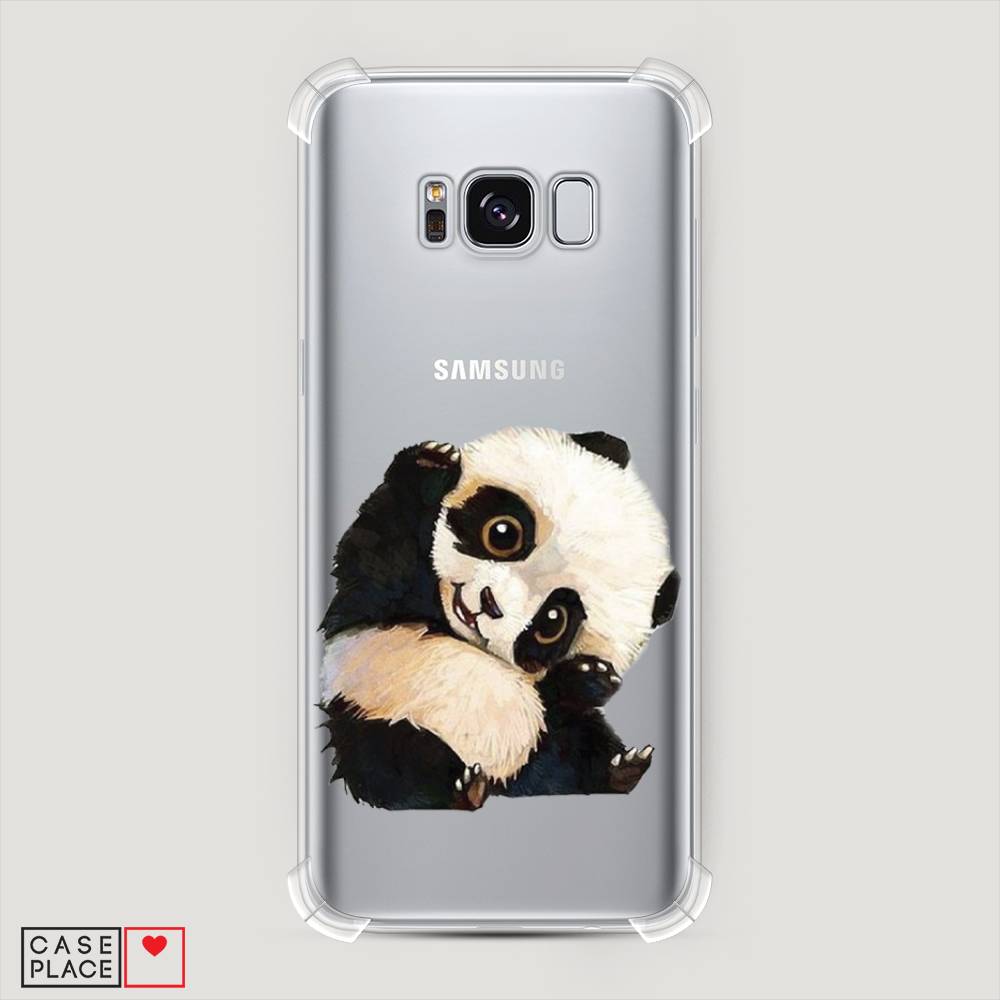 

Чехол Awog на Samsung Galaxy S8 "Большеглазая панда", Черный;синий;белый, 24751-1