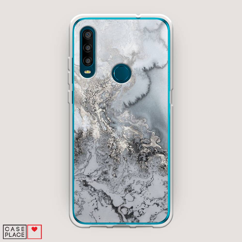 фото Чехол awog "морозная лавина серая" для alcatel 1se (2020)