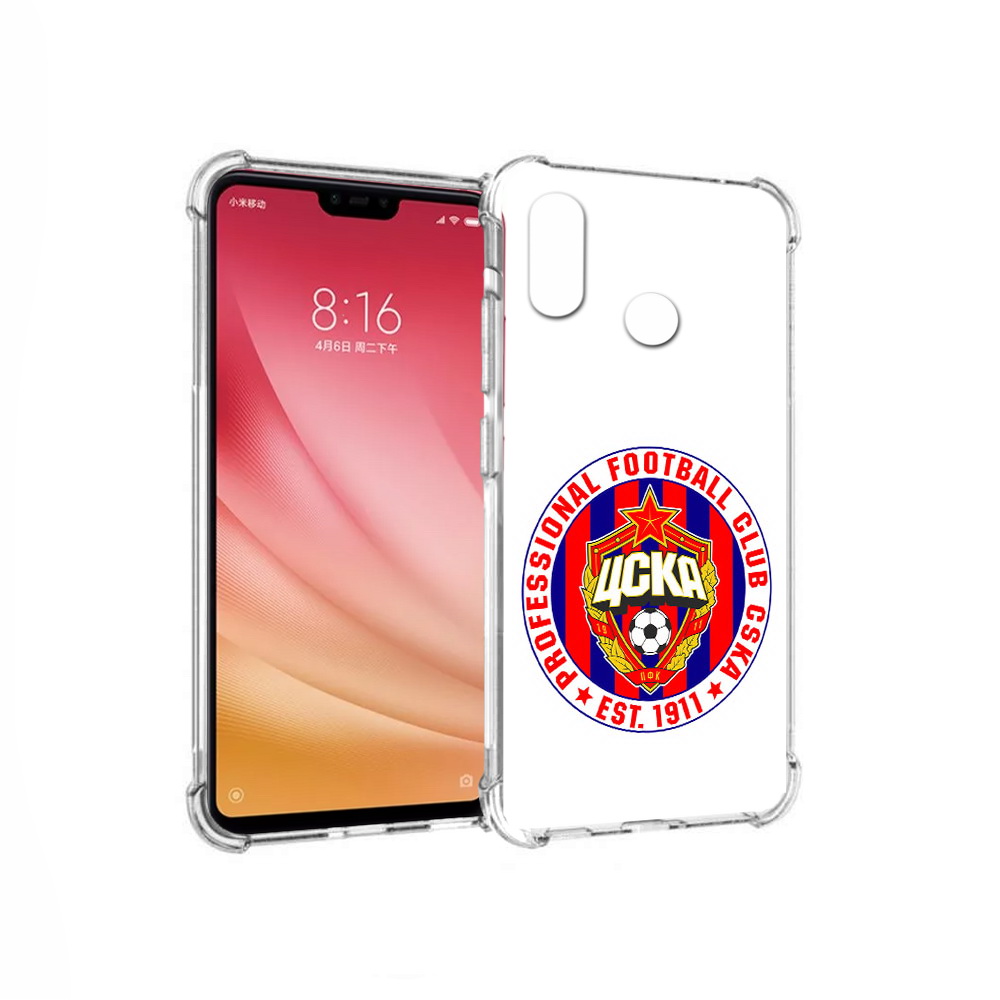 

Чехол MyPads Tocco для Xiaomi Mi 8 ФК ЦСК логотип (PT110454.314.178), Прозрачный, Tocco