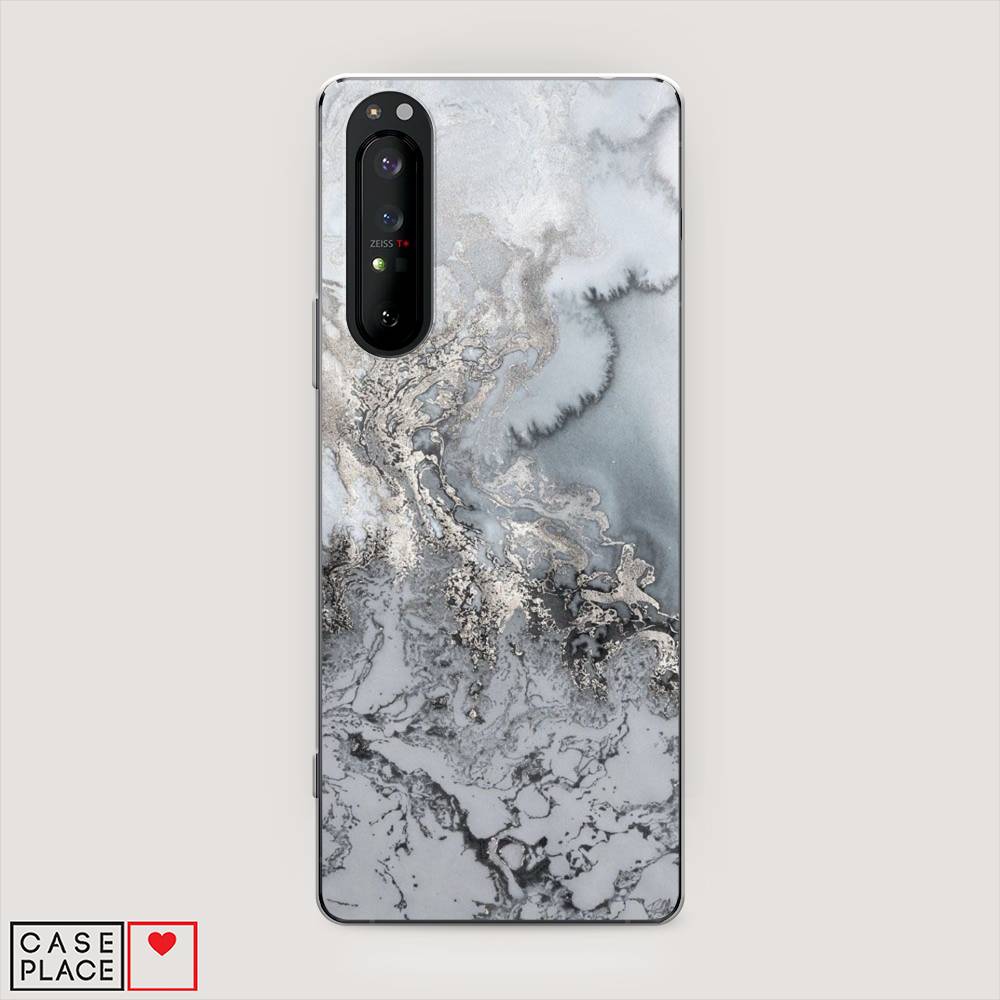 

Чехол Awog на Sony Xperia 1 II "Морозная лавина серая", Разноцветный, 54550-3
