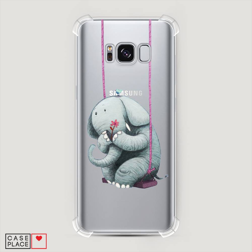 

Чехол Awog на Samsung Galaxy S8 "Грустный слоник", Розовый, 24751-1