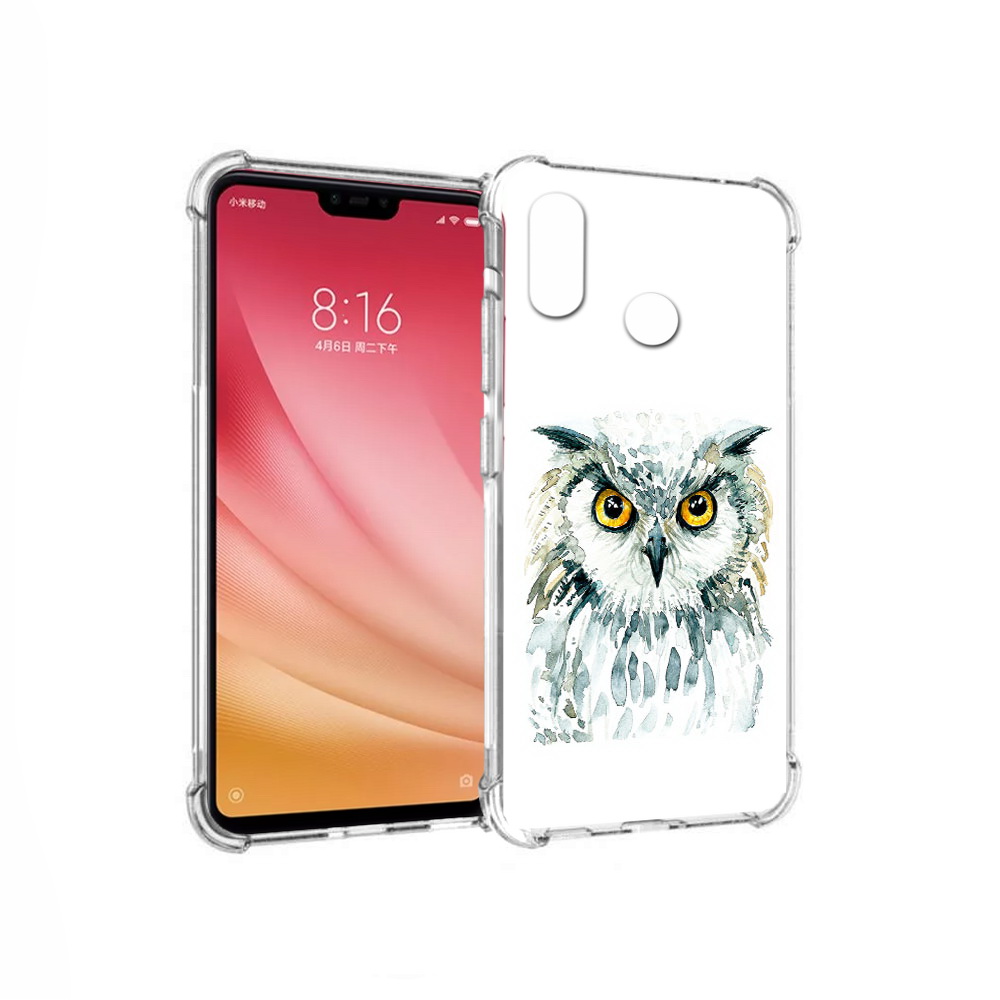 

Чехол MyPads Tocco для Xiaomi Mi 8 Серьезная сова (PT110454.314.156), Прозрачный, Tocco