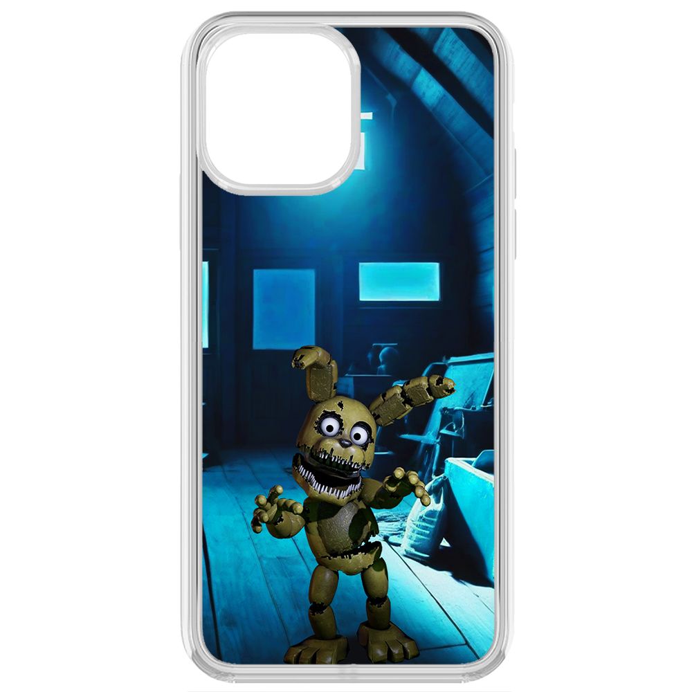 

Чехол-накладка Krutoff Clear Case ФНАФ - Плюштрап для iPhone 13 Pro Max, Прозрачный