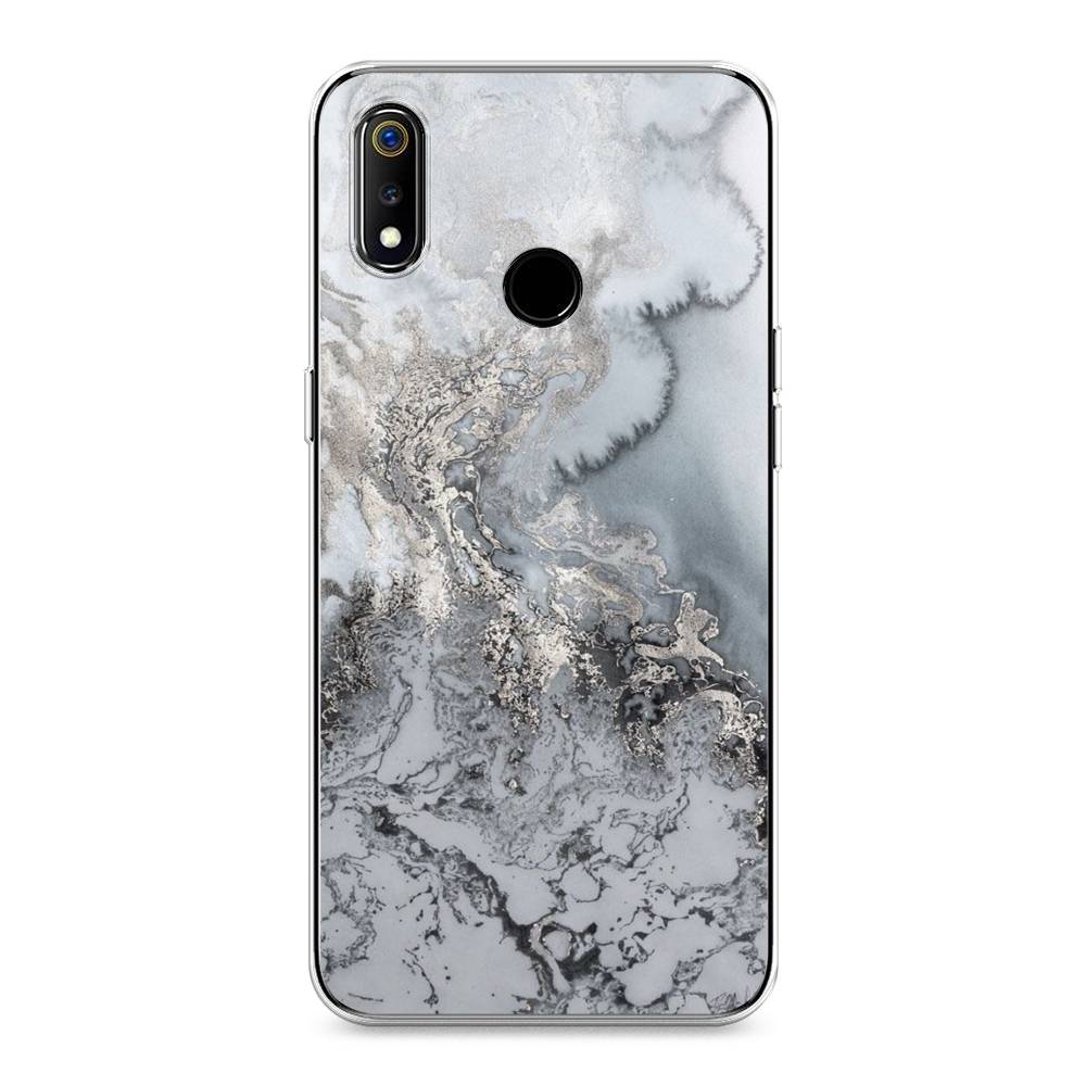 фото Чехол awog "морозная лавина серая" для realme 3