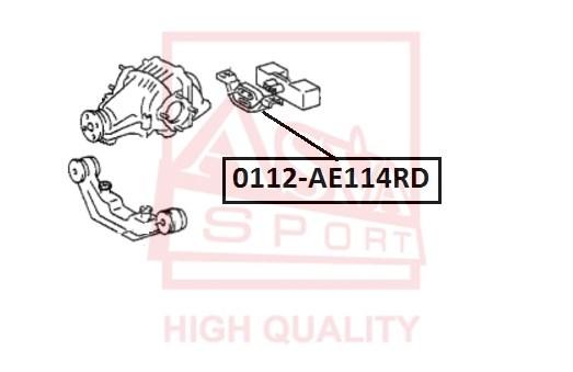

ASVA 0112-AE114RD Подушка заднего дифференциала 1шт