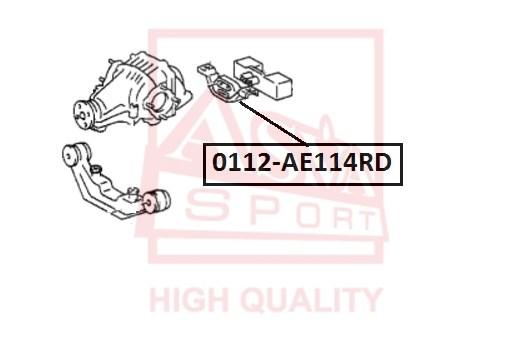 ASVA 0112-AE114RD Подушка заднего дифференциала 1шт