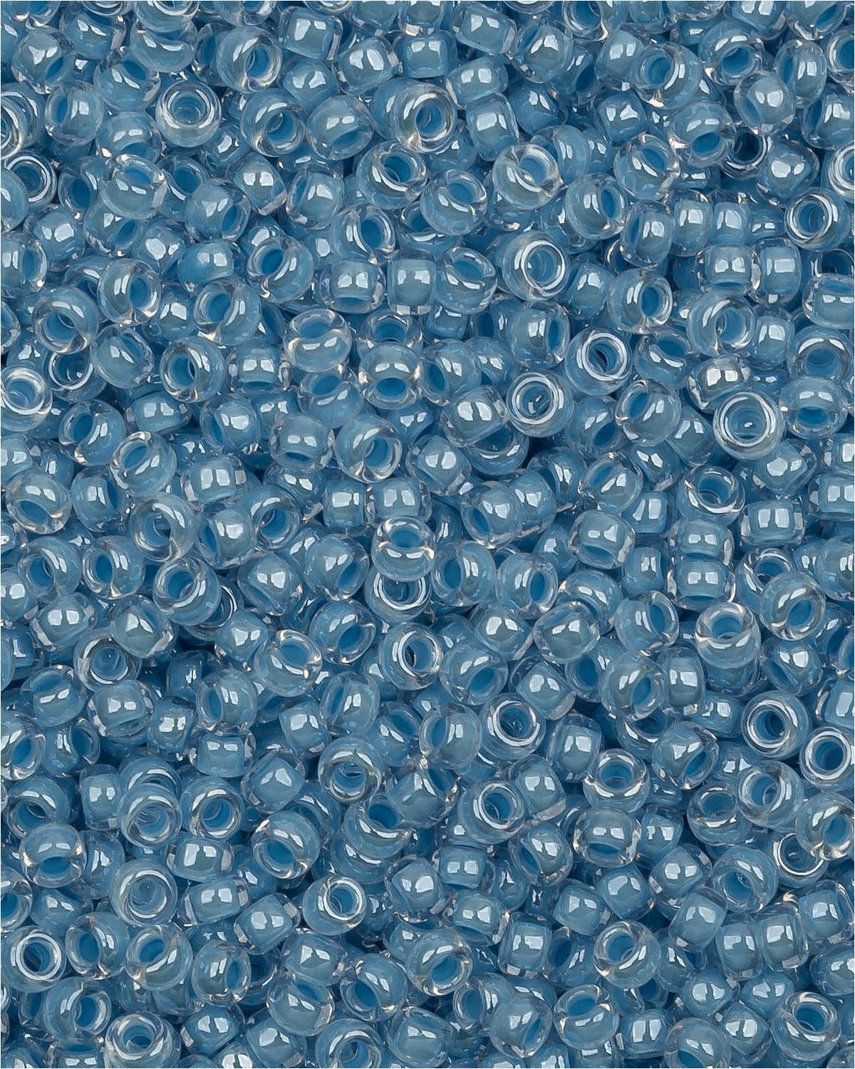 

Бисер Miyuki Япония, 15/0, Окрашенный изнутри небесно-голубой/хрусталь (0221) 5 г, Miyuki-15