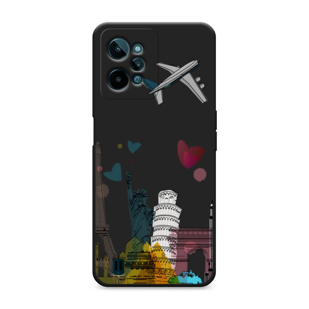 

Чехол Awog 259352-1 для Realme C31 "Самолет путешествий", Желтый, 259352-1
