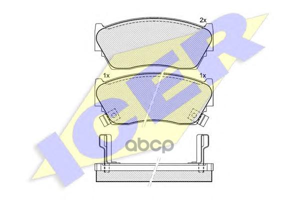 

Колодки Тормозные Nissan Sunny N14 Icer Icer арт. 180882