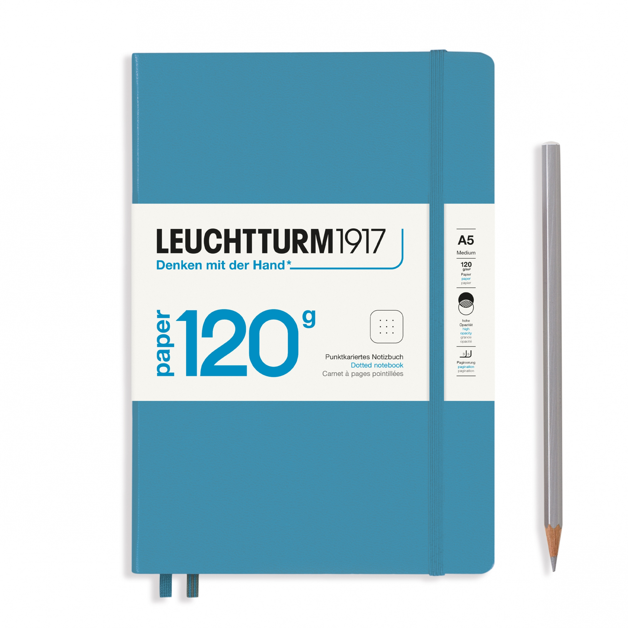 

Блокнот Leuchtturm Edition А5 (в точку) 102 листа нордический синий твердая обложка, 120g Edition