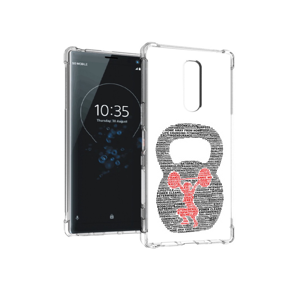 

Чехол MyPads Tocco для Sony Xperia 1 бодибилдинг гиря из слов (PT141276.244.232), Прозрачный, Tocco