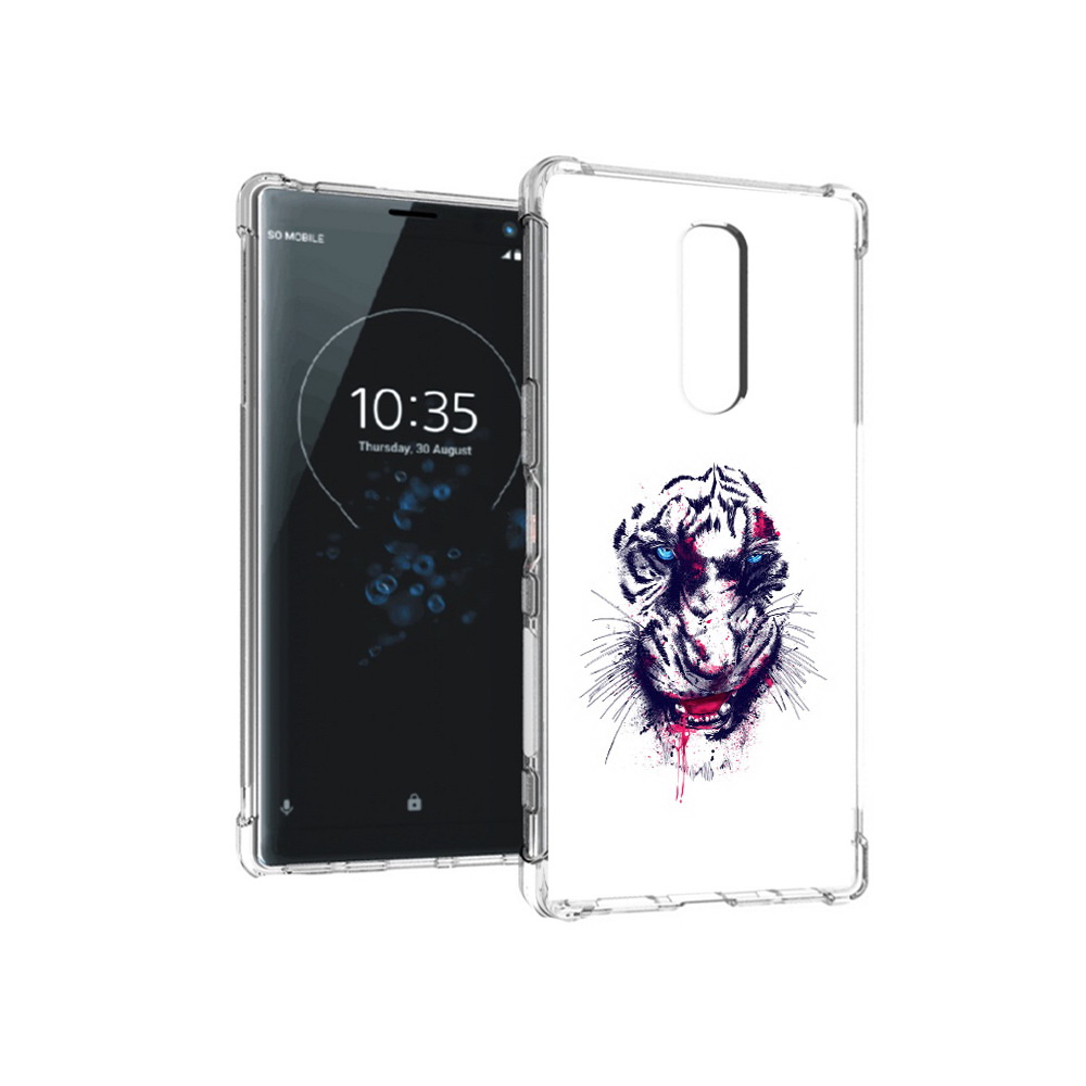 

Чехол MyPads Tocco для Sony Xperia 1 безумный тигр (PT141276.244.228), Прозрачный, Tocco