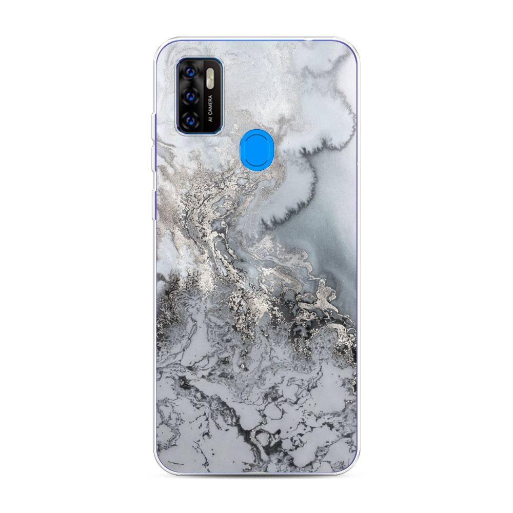 

Чехол Awog на ZTE Blade A7s 2020 / ЗТЕ Блэйд A7s 2020 "Морозная лавина серая", Разноцветный, 133950-3