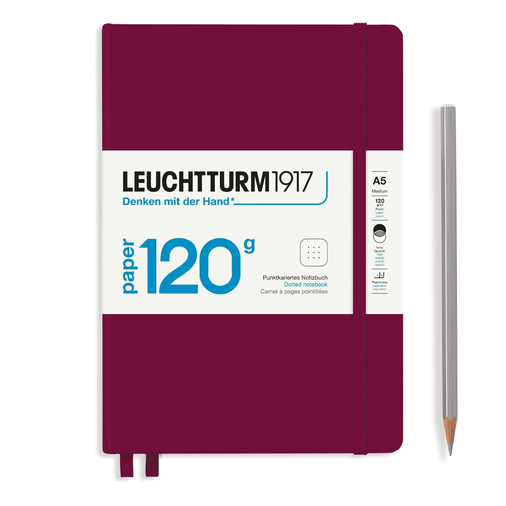 

Блокнот Leuchtturm1917 Edition А5 в точку 102 листа винный твердая обложка, 120g Edition