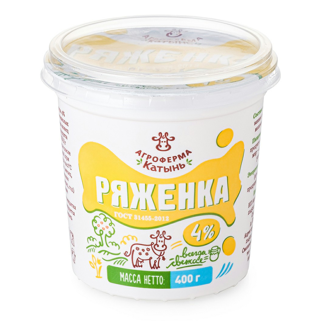 

Ряженка Агроферма Катынь 4% 400 г