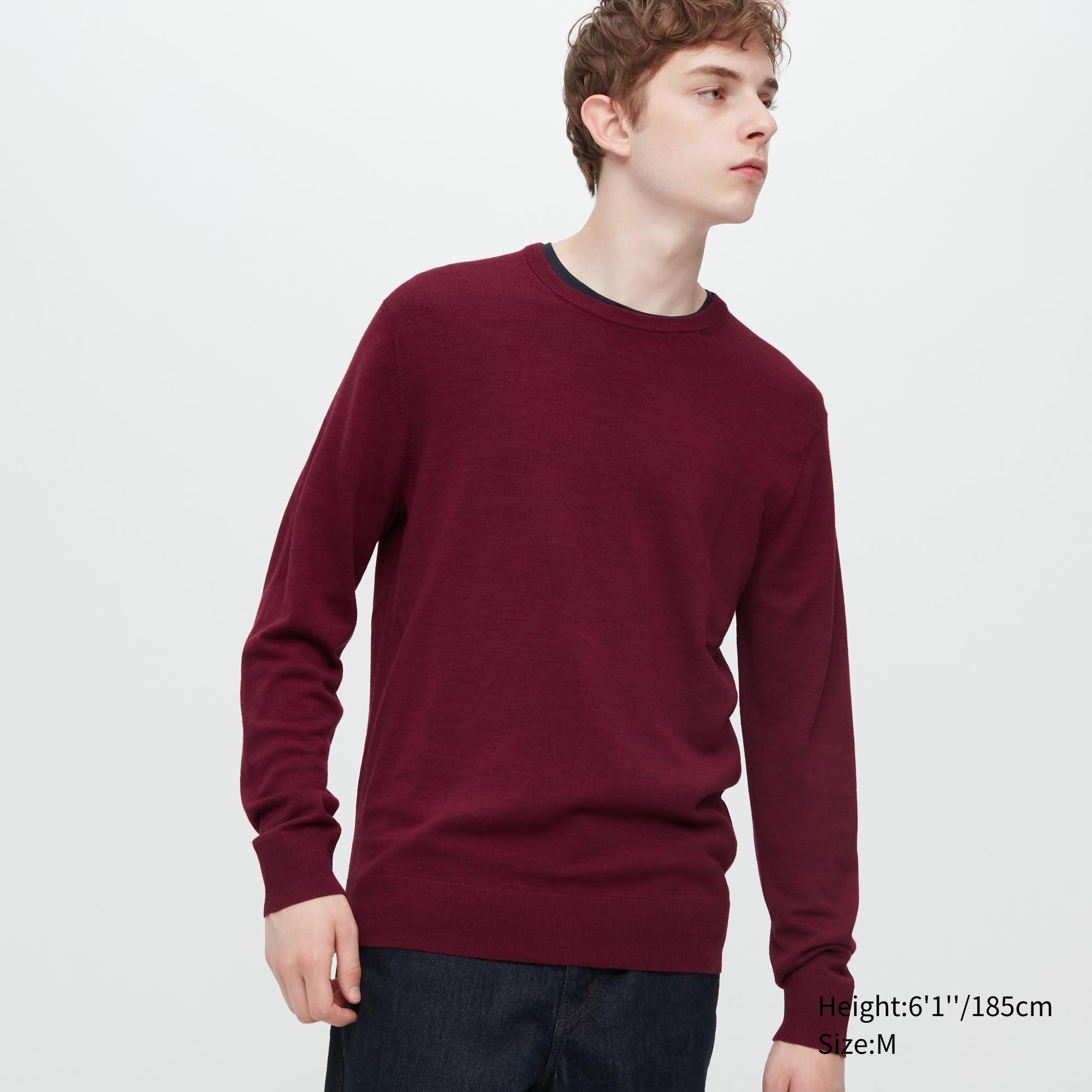 Джемпер мужской UNIQLO 450535COL18 красный XL (доставка из-за рубежа)